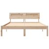 vidaXL Estructura de cama Marr&oacute;n 120 x 200 cm Madera de pino macizo