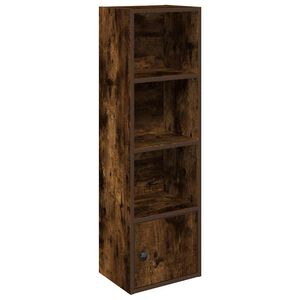 vidaXL Estanter&iacute;a madera de ingenier&iacute;a roble ahumado 31x24x102 cm