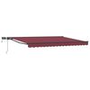 vidaXL Armaz&oacute;n de toldo manual con LEDs Borgo&ntilde;a y Antracita 4 x 3 m