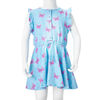 Vestido infantil sin mangas con botones azul 92