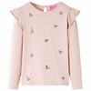 vidaXL Camiseta infantil de manga larga rosa 92