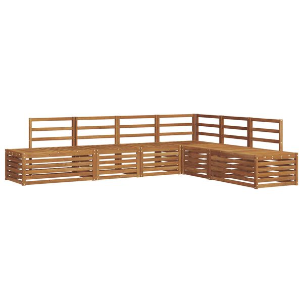 vidaXL Conjunto de sof&aacute;s de exterior 6 Pieza Natural