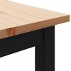 vidaXL Mesa de Comedor Natural 80 x 80 x 75 cm Madera de pino macizo