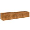 vidaXL Jardinera elevada 194x50x36 cm acero corten