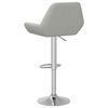 vidaXL Taburetes de cocina 2 unidades tela gris claro