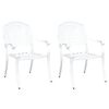 vidaXL Silla de Jard&iacute;n 2 uds. Aluminio