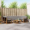 vidaXL Conjunto de sof&aacute;s de exterior 8 pcs Gris Natural y Claro