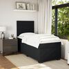 vidaXL Cama box spring con colch&oacute;n terciopelo negro 80x200 cm