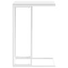 vidaXL Mesa auxiliar de madera contrachapada blanco 40x30x59 cm