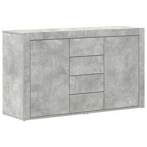 vidaXL Aparador Gris Concreto 120 x 36 x 69 cm Madera de ingenier&iacute;a