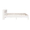 vidaXL Cama sin colch&oacute;n madera maciza de pino blanca 180x200 cm