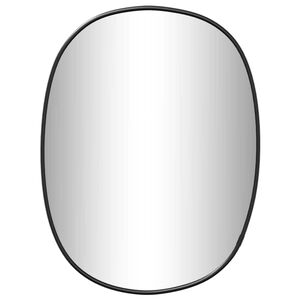 vidaXL Espejo de pared negro 40x30 cm