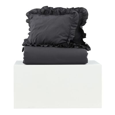 Venture Home Juego de ropa de cama Levi algodón antracita 220x240 cm