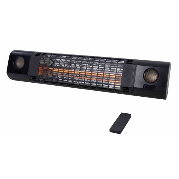 Sunred Calentador de pared Sun and Sound 2000 W rosa oro negro