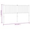 vidaXL Cabecero de metal negro 160 cm