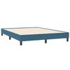 vidaXL Cama box spring sin colch&oacute;n terciopelo azul oscuro 140x210 cm