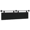 vidaXL Cabecera Colgante Negro 170 x 55 x 7 cm tela