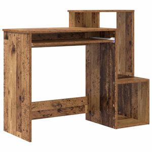 vidaXL Escritorio Madera envejecida 106 x 41 x 88.5 cm