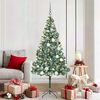 vidaXL &Aacute;rbol de Navidad artificial Verde 180 cm PVC y acero