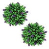 Juego de 2 bolas de boj artificial con lavanda 28 cm