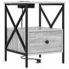 vidaXL Armario de Noche Gris Sonoma 41,5 x 40,5 x 55 cm