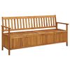 vidaXL Banco de almacenaje de jard&iacute;n madera de acacia maciza 170 cm