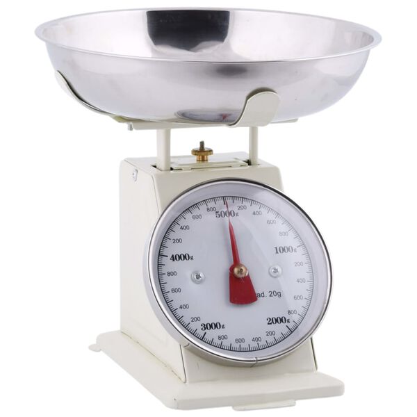 Esschert Design B&aacute;scula vintage color crema