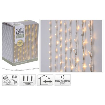 Ambience Cortina de luces con 220 LEDs