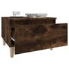 vidaXL Mesas auxiliares 2 uds contrachapada roble ahumado 50x46x35 cm