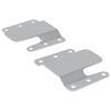 vidaXL Soporte de Montaje Flush 2 Plateado 75 x 66 x 1,4 mm Acero