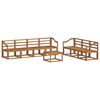 vidaXL Conjunto de sof&aacute;s de exterior 8 pcs Natural