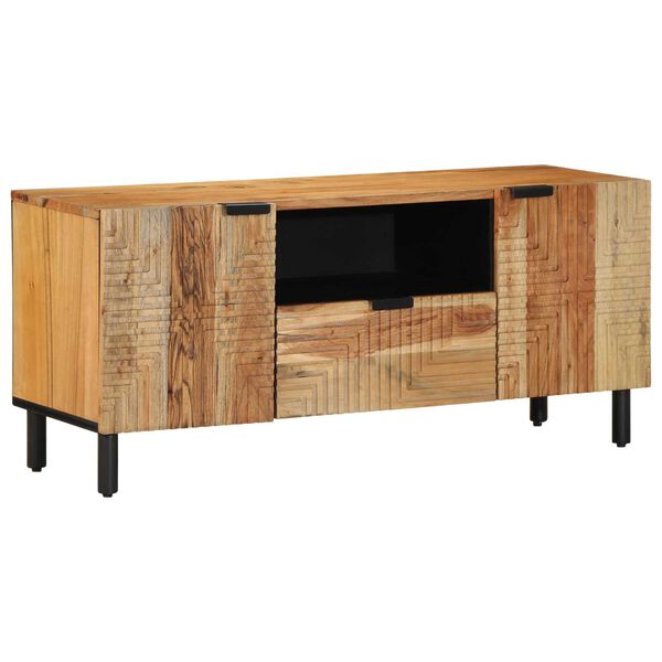 vidaXL Unidades de TV Madera de Acacia Sólida 105 x 33,5 x 46 cm