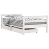 vidaXL Estructura cama infantil y cajones madera pino blanco 80x160 cm