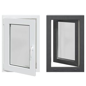 vidaXL Color interno de ventana de s&oacute;tano blanco RISOR 50 x 75 cm