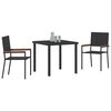 vidaXL Conjunto de Comedor de Jardín 5 pcs Beige ratán sintético