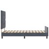 vidaXL Cama tipo Box Spring Gris oscuro 90 x 190 cm Terciopelo
