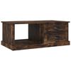 vidaXL Mesa de centro madera contrachapada roble ahumado 90x50x35 cm