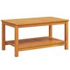 vidaXL Mesa lateral Aceite Natural 90 x 50 x 45 cm