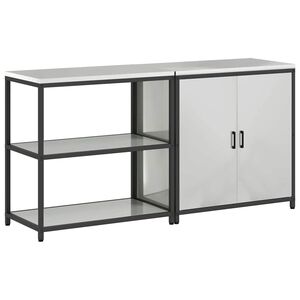 vidaXL Juego de Almacenamiento de Cocina HATTEM 2 uds. Plateado