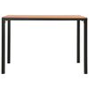 vidaXL Set de comedor de jardín 3 pzas acero y WPC marrón y negro