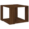 vidaXL Mesa de centro madera contrachapada roble marr&oacute;n 40x40x30 cm