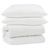 vidaXL Juego de Edred&oacute;n con almohada 3 uds. Blanco Microfibra