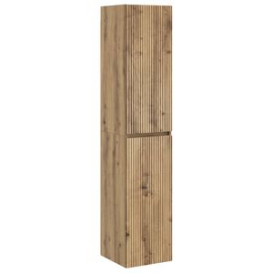 vidaXL Mueble de ba&ntilde;o montado en la pared Roble artisan