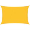 vidaXL Toldo de vela rectangular HDPE amarillo 160 g/m&sup2; 2x3 m
