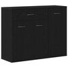 vidaXL Aparador de roble negro de 88x30x70 cm, madera de ingenier&iacute;a