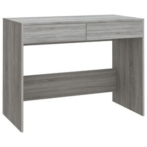 vidaXL Escritorio de madera de ingenier&iacute;a gris Sonoma 101x50x76,5 cm