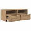 vidaXL Gabinete de TV con caj&oacute;n Roble artesanal 100 x 48 x 43 cm
