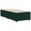vidaXL Estructura de cama sin colch&oacute;n terciopelo verde oscuro 90x200cm