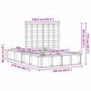 vidaXL Estructura de cama 140 x 200 cm Madera de pino macizo