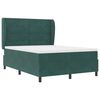 vidaXL Cama tipo Box Spring Verde oscuro 200 x 140 cm Terciopelo
